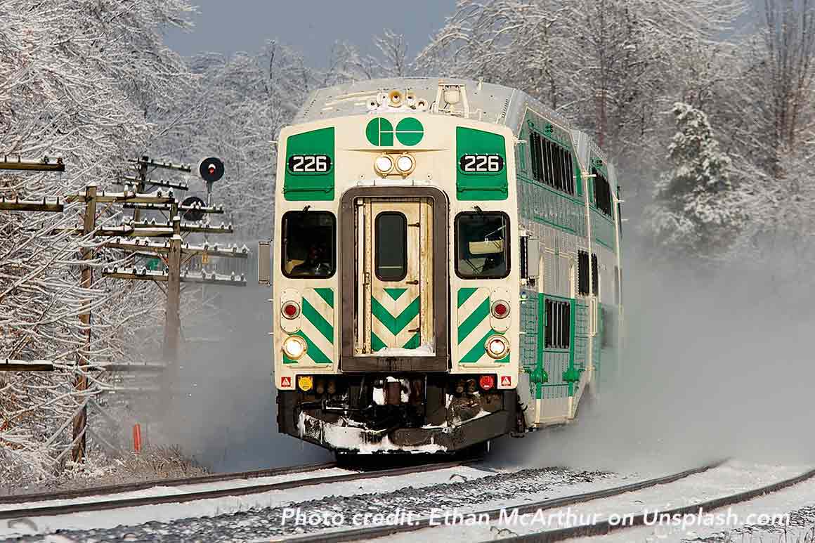 Go Transit Train in Canada