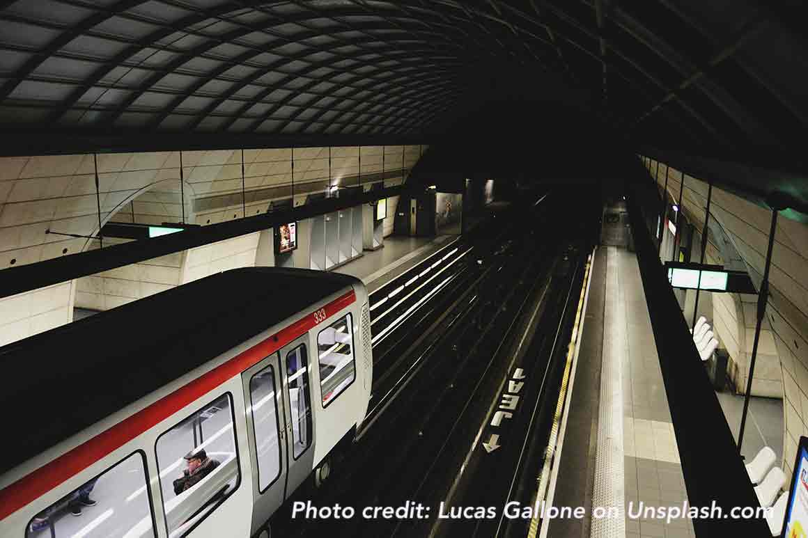 Subway station in Lyon